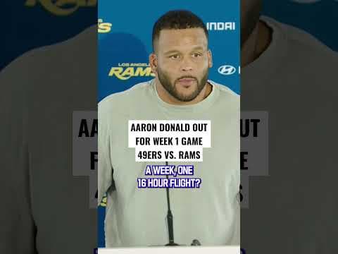 Aaron Donald was NEVER thinking about a 16 hour flight 🤣💀